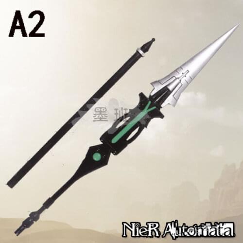 Anime NieR Automata 2B 9S A2 Cosplay Prop White Contract Spear PVC Wands Weapons for Christmas Party Halloween Carnival Props