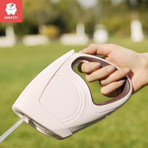 Kimpets 5M Dog Automatic Retractable Traction Rope Dog Walking Rope Small Dog/Large Dog Chain Pet Supplies With Lights Rope