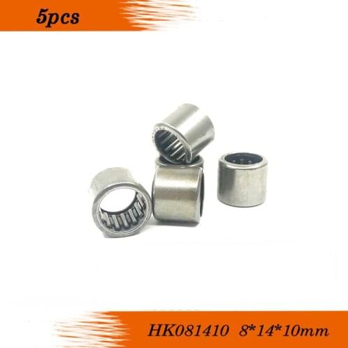 Free shipping 5pcs HK081410 8*14*10mm needle roller bearing 8X14X10mm +whosale and retail draw cup bearing