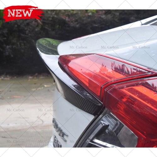 FOR CIVIC FC 10GEN MCX STYLE CARBON FIBER DUCKTAIL WING TRIM BODY KIT TUNING PART FOR FC CARBON SPOILER LIP RACING