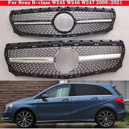 Car styling Middle grille for Mercedes-Benz B-class W246 W245 B200 B260 2009-2018 ABS plastic front grille GT vertical bar