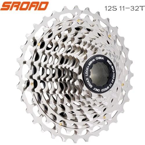 SROAD 12 Speed Road Bicycle Cassette 12S CNC 11-32T Freeewheel Fits Shimano Hub Super Light CNC 230g 12S Road Bike Casstte