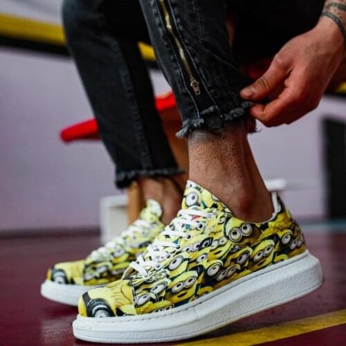 Knack Digital Print Shoes R044 Petite Colorful Casual Style Street Style Shoes Minions Despicable me 2021 New season