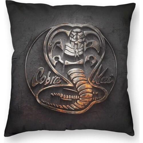 Cobra Kai The Karate Kid Pillow Case Decoration Vintage Cushion Cover Throw Pillow for Car Polyester Double-sided Printing