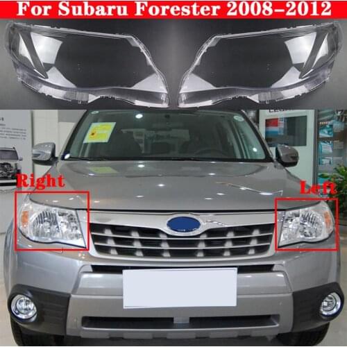 Car Front Headlight Cover Headlamp Lampshade Lampcover For Subaru Forester 2008-2012 Head Lamp light Covers glass Lens Shell Cap