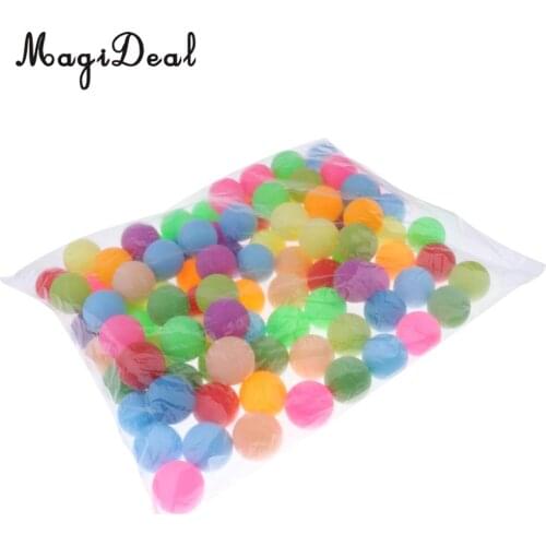 MagiDeal Pack of 100pcs Assorted Color Table Tennis Balls Ping P ong Beer P ong - Cat Balls