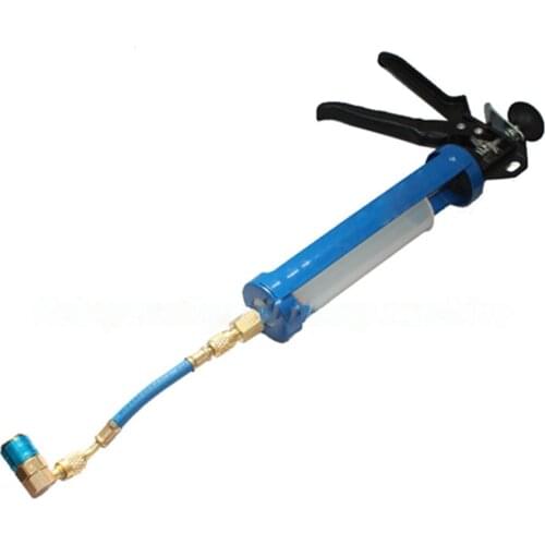 Oil / Dye Injector R12 R134a R410a Hand Turn Pump Oiler 1/4 oz - 2 oz ( 7.5ml - 100ml ),Home air conditioner oil injector