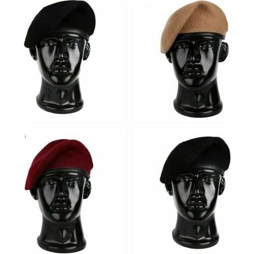 New US ARMY SPECIAL FORCES GROUP WOOL GREEN SAND BLACK RED COLOUR Maroon Beret CAP MILITARY HAT CAP