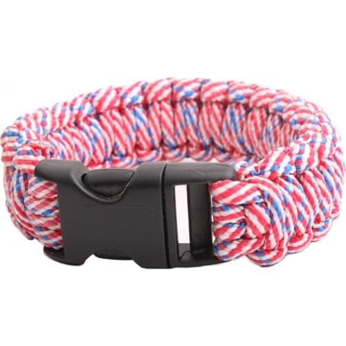 Wholesale Survival Bracelet Parachute Cord Emergency Paracord Camping Bracelet