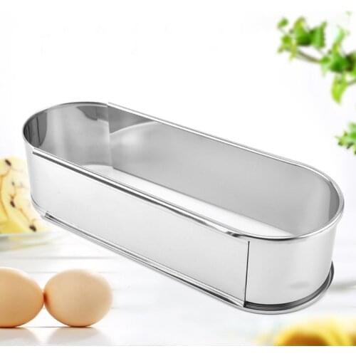 Oval Freely Adjustable Mousse Ring Cake Mold Stainless Steel Kitchen Baking Tool