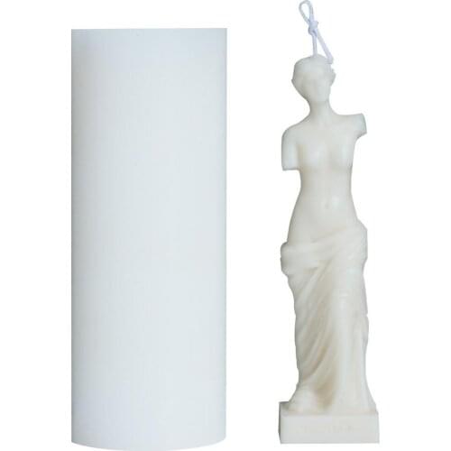 Nordic Style plastic Artistic female body shape candle molds handmade sexy candles wax mould molds for female torso candle