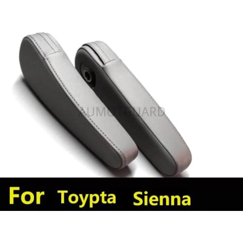 Microfiber Leather Seat Armrest Handle Decor Cover Protective Leather Cover For Toyota Sienna Interior Renovation