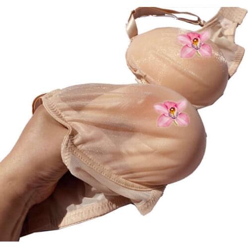 BIMEI See-Through Pocket Bra Silicone Breastforms Crossdress908