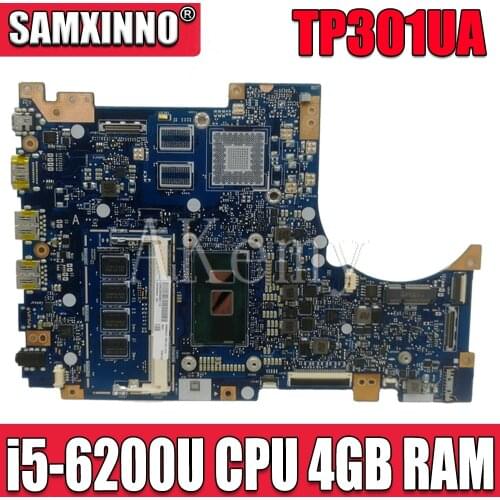 TP301UA/ i5-6200U CPU 4GB RAM For Asus TP301U TP301UA TP301UJ TP301UJ Laptop motherboard TP301UA Mainboard 100% Tested