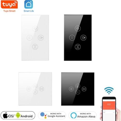 Tuya Smart Life Curtain Switch Remote Control Blinds Engine Roller Shutter RF+WIFI App Timer Google Home Aelxa Echo Smart Home