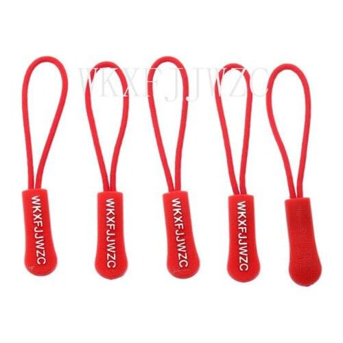 20pcs Red Zipper Pulls Strong Nylon Cord Non-slip with Rubber Gripper Pull To Fit Any Zipper Materials-Zipper Fixer