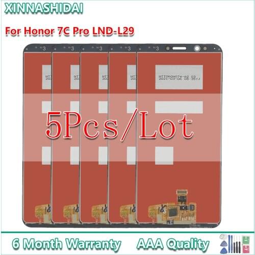 5Pcs/lot LCD Display For Huawei Honor 7C Pro LND-L29 LND-AL30 LND-AL40 Lcd Display Touch Screen Digitizer Replacement With Frame