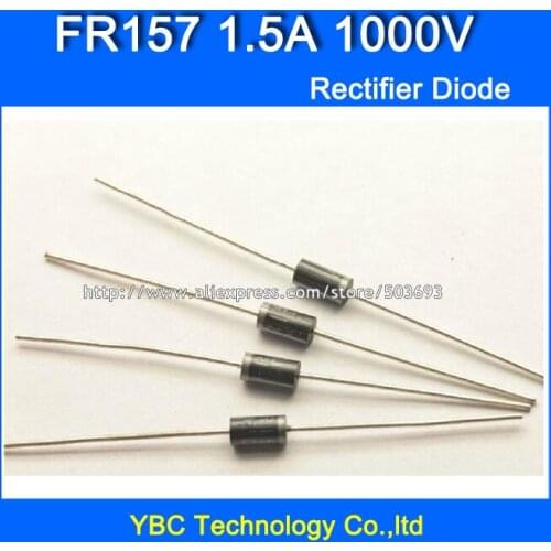 500pcs/lot FR157 1.5A/1000V Fast Recovery Rectifier Diode