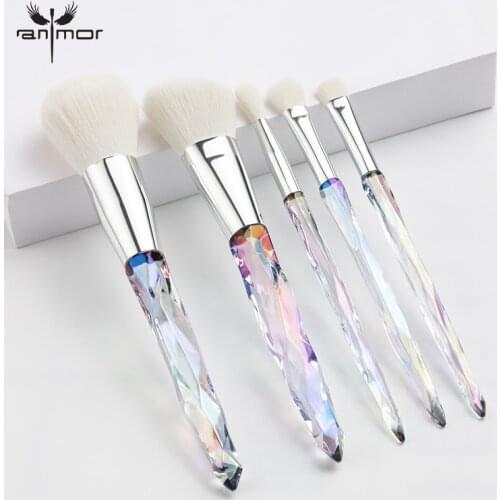 Anmor 5Pcs Makeup Brushes Make Up Brush Set Professional Foundation Eye Eyeshadow Contour Blending Cosmetics Brochas Maquillage