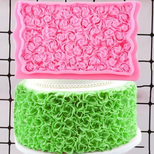 Flower Baking Fondant Cake Decorating Tools Wedding Cake Border Silicone Mold DIY Candy Resin Clay Chocolate Gumpaste Molds