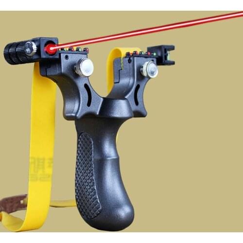 Toys For Kids Laser Aiming Slingshot Equipped With Level Instrument For Outdoor Sports Hunting High Power Slingshot Catapult