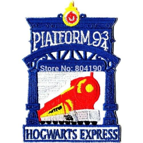 COLLECTIONS EXPRESS KINGS CROSS PLATFORM PATCH Blue Emblem Embroidered Robe Iron On Patch retro applique