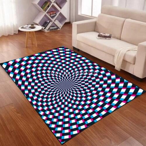 Europe Black and White Carpet Abstract Geometry Pattern Material Rug Living Room Bedroom Study Coffee Table Decorative Room