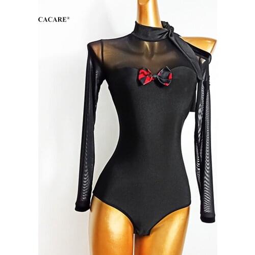 Leotard Women Bodysuit for Ballroom Dance Competition Dresses Waltz Latin Tango Dresses Standard Flamenco Costume Body D0815