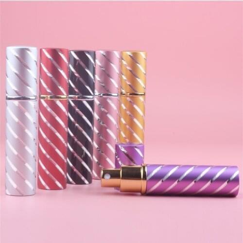 New 12ml Travel Mini Refillable Portable Empty Atomizer Perfume Bottle Aluminum Pump Cosmetic Containers 500pcs