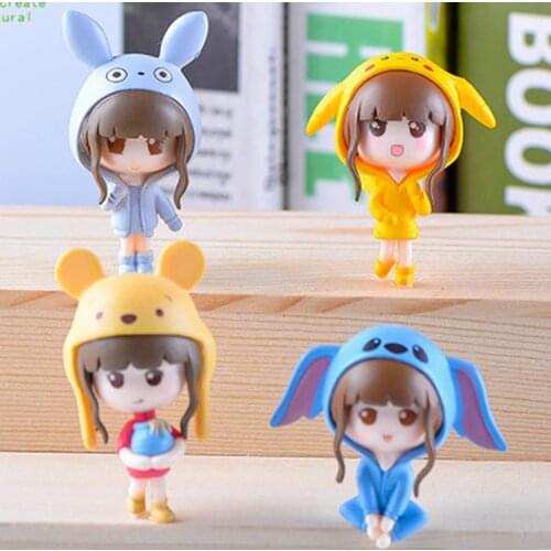 New Decoration Cartoon Girl Little Q Female Birthday Cake Decoration Decoration Dessert Table Birthday Cake Decoration