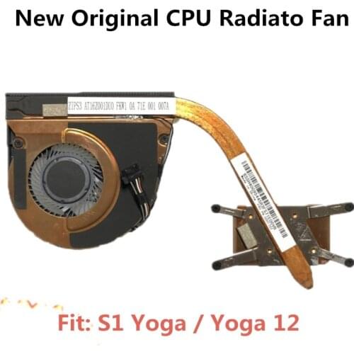 New Original for Lenovo Thinkpad S1 YOGA CPU Cooling Fan YOGA 12 Heatsink FRU 04X6440 AT10D001PU0