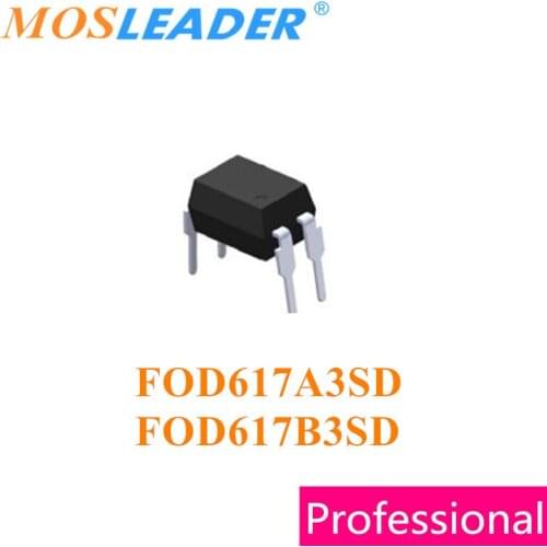 Mosleader FOD617A3SD FOD617B3SD DIP4 100PCS 1000PCS Made in China High quality Optocouplers
