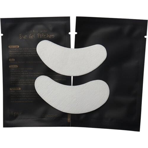 Eyelash extension stickers patch 100 pairs fiber Disposable hydrogel gel pads under eye patches for extension lash makeup tools
