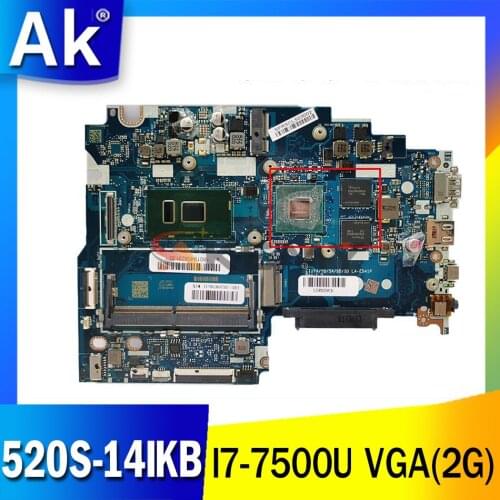 Applicable to 520S-14IKB computer motherboard I7-7500U VGA(2G) number LA-E541P FRU 5B20N78572 5B20N78631 5B20N78585 5B20N78606