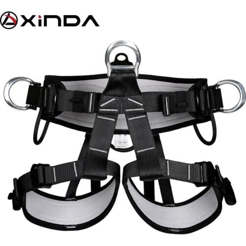 XINDA Professional outdoor Climbing half body knee support belt men and women climbing tree sling air sports equipment XD-A9515