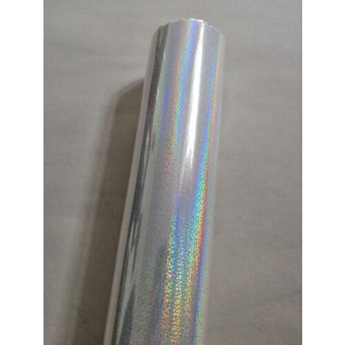 Transparent foil holographic foil little dot hot stamping foil 64cm x 120m for paper or plastic laminate film transfer
