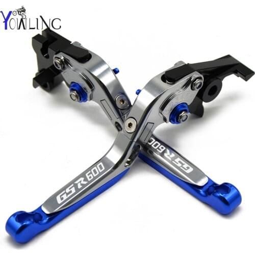 With Laser Logo GSR600 cnc Moto Brake Lever Clutch Lever Part For SUZUKI GSR 600 2006-2011 Motorcycle Bike Cable Handle Grip