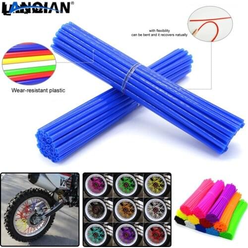 Universal 72 PC Motorcycle Dirt Bike Wheel Spoke Skins For Yamaha YZ WR TTR XT DT 80 85 125 230 250 426 450 600 F FX X Parts
