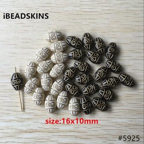 Choose color) 16x10mm 630pcs/lot Acrylic oval shape antique style Beads for Jewelry DIY #5925 (Design as shown)