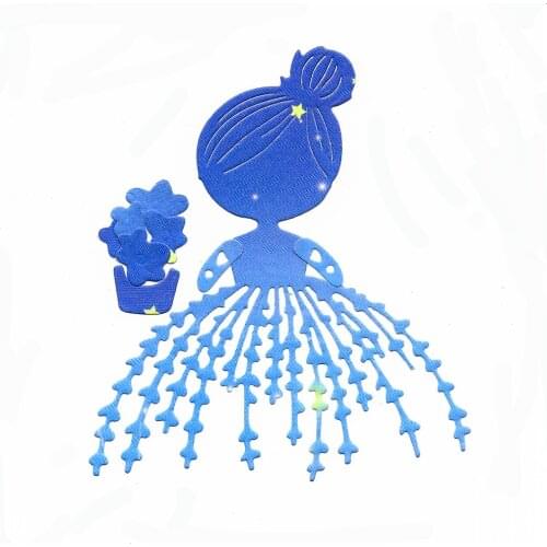 Die Cutting Dies Girl Dies Metal Cartoon Princess Cutting Dies Scrapbooking Card Making Album Decor DIY Craft Embossing Folder