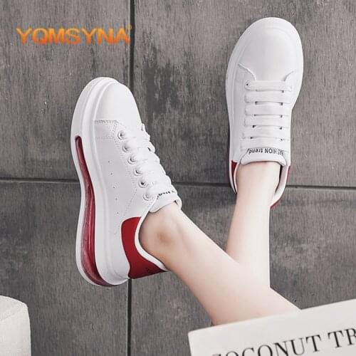 YQMSYNA Fashion Sports Shoes Women High Quality Handmade Round Toe Flats Shoes Cross-tied Mixed Colors Office Lady Sneakers Q08