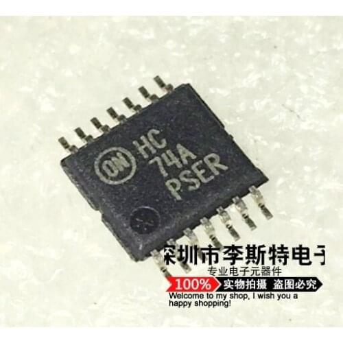 10pcs HC74A MCHC74HC74ADTR2G TSSOP-14