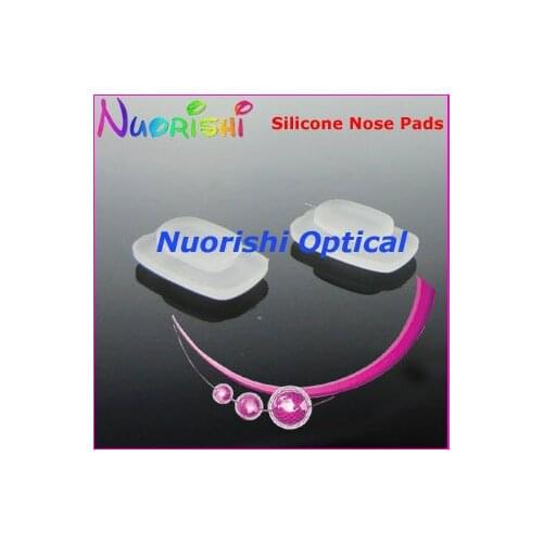 2000pcs Si64 Very Soft Frosted Silicone Eyeglass Eyewear Nose Pads Accessories 10.5mm Free Shipping