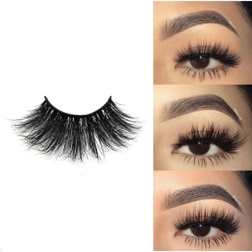 25 mm Mink Eyelashes Dramatic Long Mink Lashes Makeup Full Strip Lashes 25mm False Eyelashes 3D Mink Eyelashes Reusable