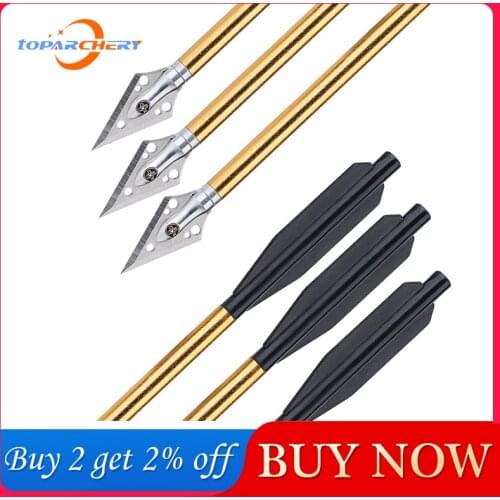 6.25" Crossbow Arrow Aluminum Arrows Bolts Arrow Archery Outdoor Shooting Hunting for 50-80lbs Crossbow Pistol