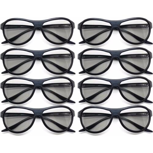 8pcs/lot Replacement AG-F310 3D Glasses Polarized Passive Glasses For LG TCL Samsung SONY Konka reald 3D Cinema TV computer