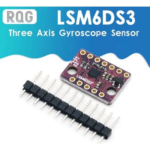 LSM6DS3 Accelerometer Gyro Embedded Digital Temperature Sensor Module SPI IIC I2C Interface Module 8kb FIFO Buffer 5V