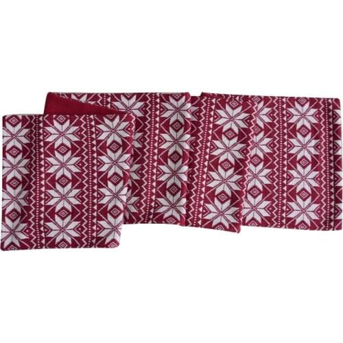 Free Shipping Christmas Table Runner Xmas Table Decoration Snowflake Knitted Table Cloth For Party Home Man