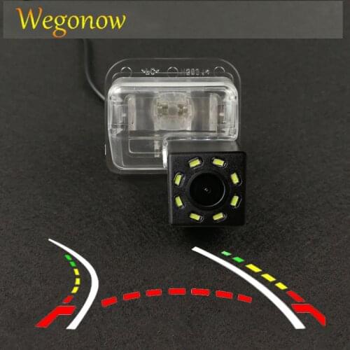 HD Wireless Car CCD Rear Camera Fisheye 8 12 led dynamic Night Vision bracket For Mazda 3 Mazda 6 CX-9 CX-7 CX-5 Besturn X80 B50