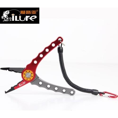 ILure 18*3.2cm 200g Tungsten Steel Fishing Pliers Multi-function Lure Fishing Tool Multi-purpose Braid Cutter Fishing Scissors